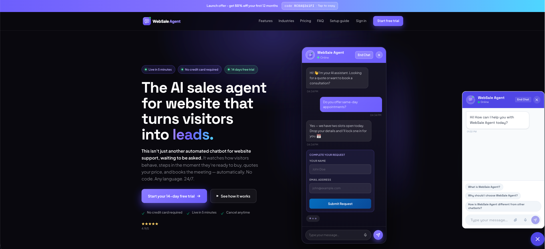 WebSale Agent